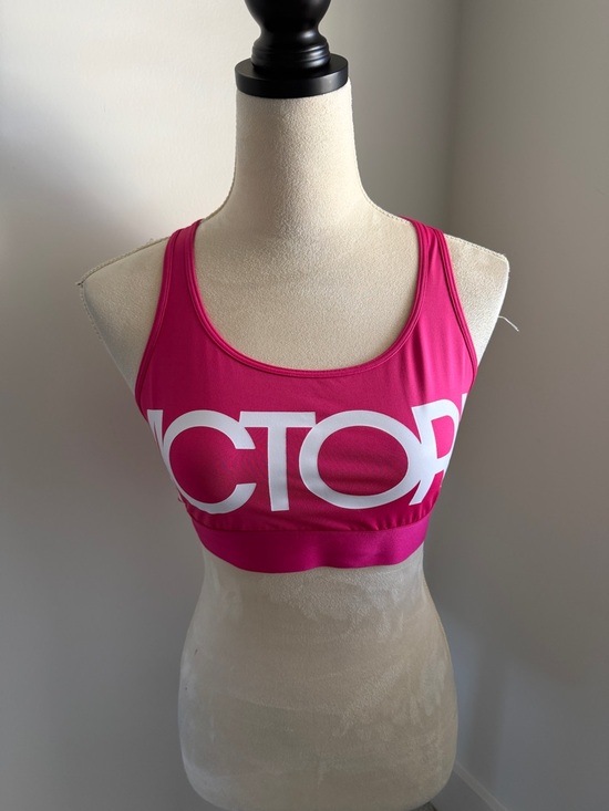 Victoria's Secret Other - Victoria's Secret Fuchsia Sports Bra with White Logo